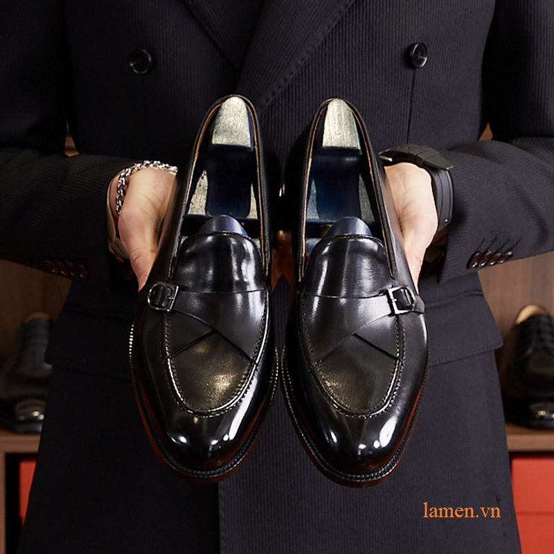 Giày Tây Nam Loafer Strap Monk STO-072