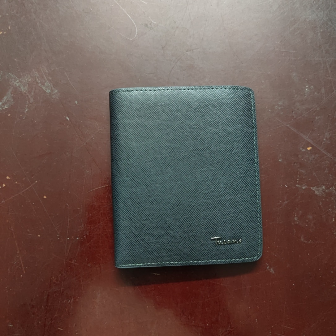 Ví đứng nam da bò cao cấp Navy